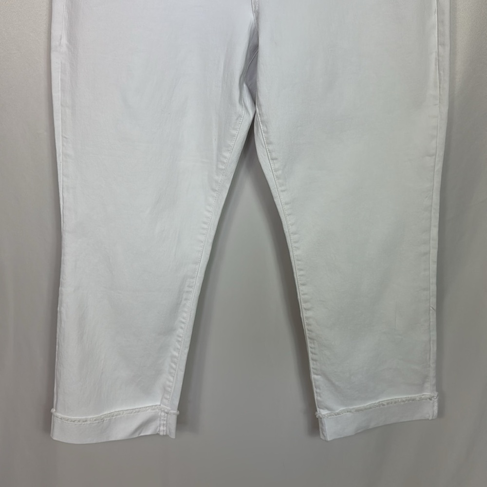 KUT From The Kloth Women’s Amy Crop Straight Leg Jeans Size 14 White - Picture 7 of 14